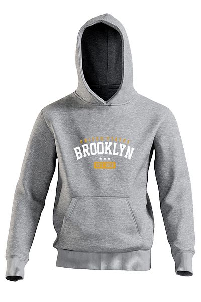 Behalf Unisex Printed Hooded Sweatshirt