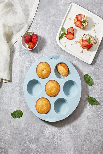 Bayev Silicone 7-Eye Round Muffin Mold - Oven Cake Mold 3206