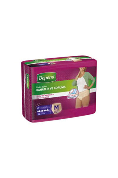Depend Emici Külot Kadın Orta Ekonomik Paket 16'lı ( 1 ADET )