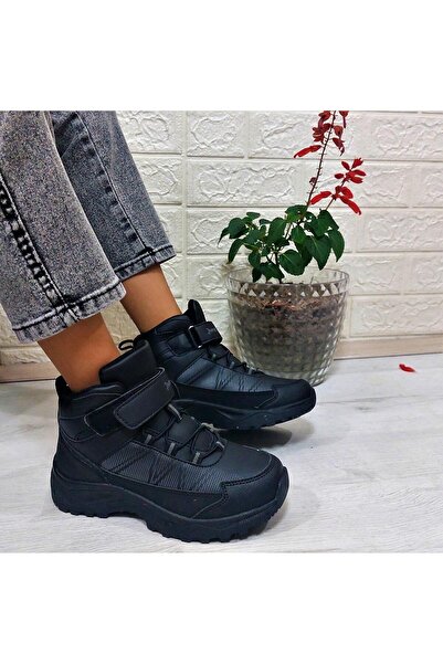 Jump 29194 Black Non-Slip Boy's Boots with Velcro Fuspet