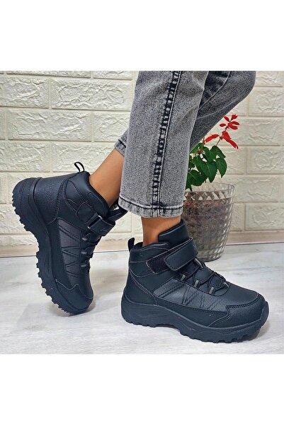 Jump 29194 Black Non-Slip Boy's Boots with Velcro Fuspet