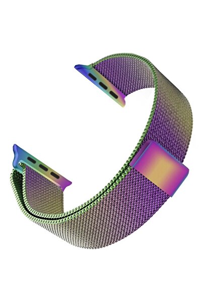 Microsonic Watch Series 9 45mm Uyumlu  Milanese Loop Kordon Iridescent