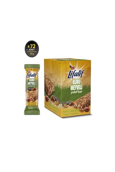 Eti Lifalif Dry Fruit Healthy Snack Without Adding Sugar 72 Pcs 35 Gr