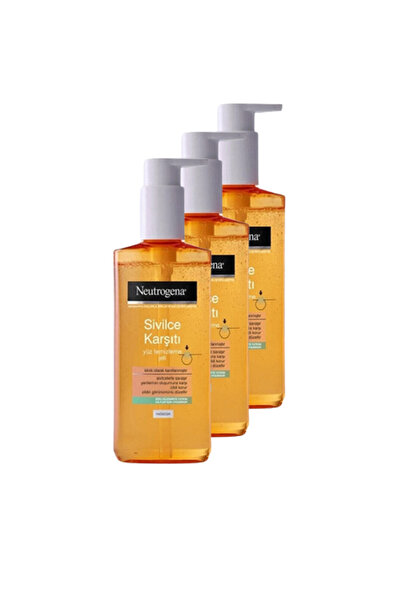 Neutrogena Sivilce Karşıtı Günlük Temizleme Jeli 200 ml X 3 Adet