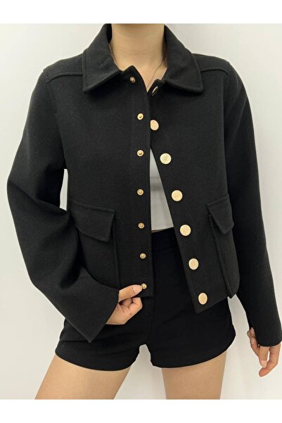 Zirve Düz Uzun Kollu Kaşe Ceket