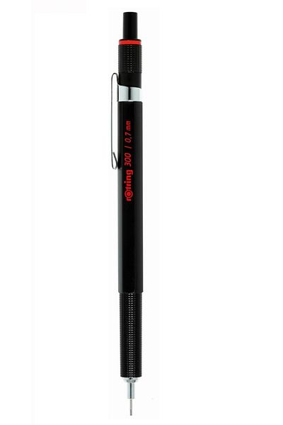 Rotring Black Metal 300 Versatil Pen - 07mm