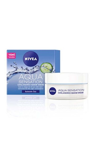 NIVEA Aqua Sensation Normal/Karma Ciltler için Canladırıcı Bakım Kremi 50 ml ( 1 ADET )