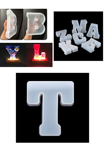 Sirius Hobi Epoksi Büyük Tasarım Harf Kalıbı -T -