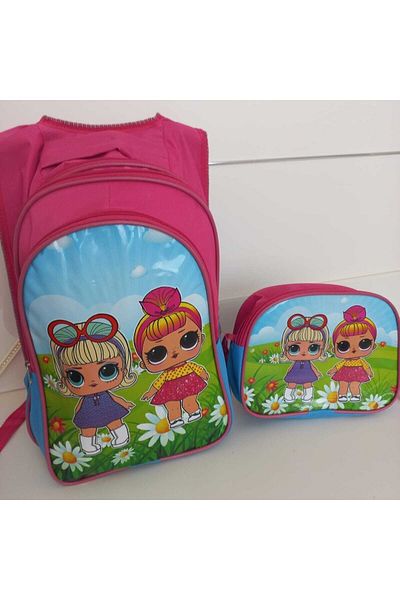 ZUBİN Lol Baby Girl First School Bag Pink