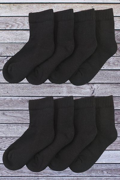 Leement socks Детски долни хавлиени чорапи 8 чифта, дебели памучни зимни безшевни пръсти