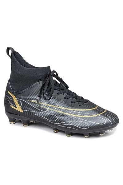 Jump Men's Astroturf Football Shoes with Black and Yellow Socks