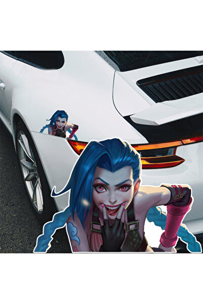 BENİMSER REKLAM Arcane Jinx Araba, Motorsiklet, Kask, Laptop, Cam, Duvar Stic...