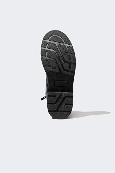 DeFacto Γυναικείες χειμερινές μπότες από συνθετικό δέρμα με κορδόνια και παχιά σόλα με φερμουάρ B0933ax23au