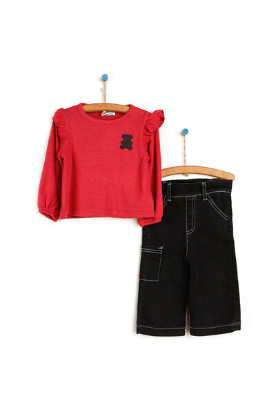 ebebek Hello Baby HelloBaby Crazy Bears Baby-Mädchen-Rüschen-Sweatshirt – loc...