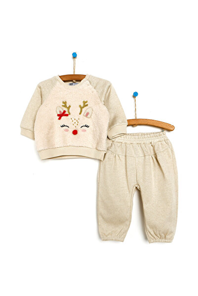 ebebek Hello Baby HelloBaby Neujahrs-Sweatshirt für Mädchen – ohne Booties unten