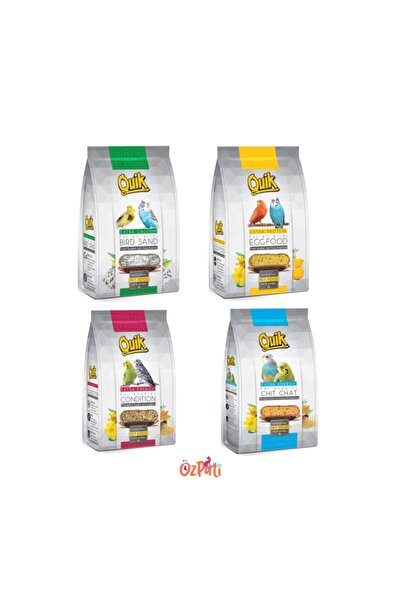 Quik Kuş Kumu + Kuş Maması + Kızıştırıcı + Konuşturucu