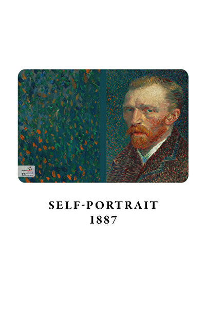 retronote Van Gogh 4'lü Defter Seti 5 - Self-portrait Series Iı - Çizgisiz - 64 Sayfa - 10,5x14cm