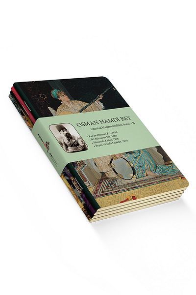 retronote Osman Hamdi Bey 4-Piece Notebook Set 2 - Istanbul Ma'amens 2 - Unlined - 64 Pages - 10.5x14cm