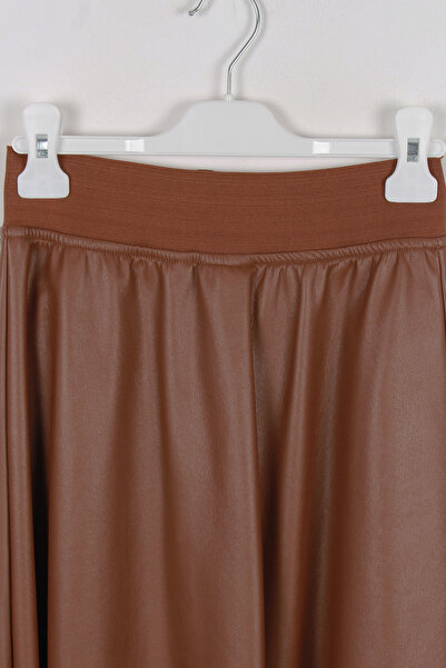 incity Пола от изкуствена кожа за момиче до коляното с джоб и цип отпред