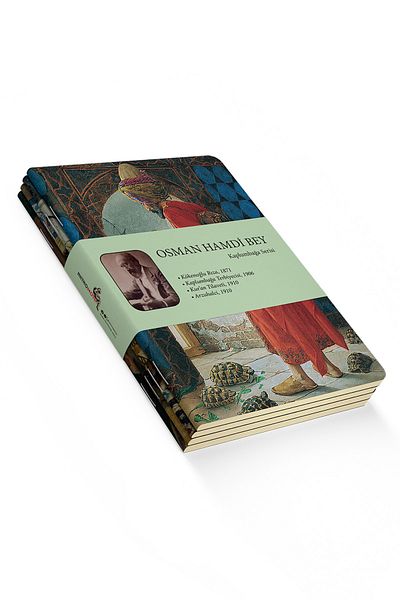 retronote Osman Hamdi Bey 4-Piece Notebook Set 3 - Turtle Series - Unlined - 64 Pages - 10.5x14cm