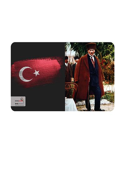 retronote Ataturk Colored Photos Notebook Set 1 - Unlined - 64 Pages - 10,5x14cm