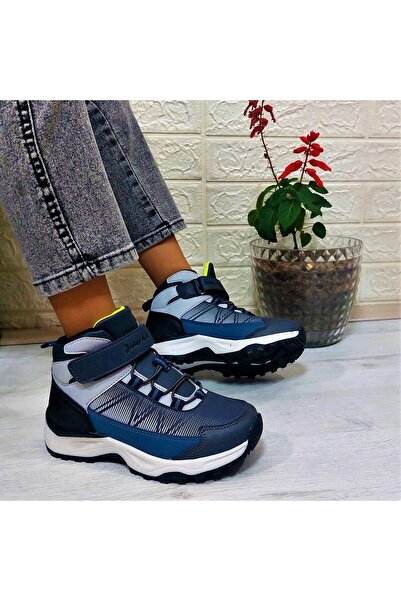 Jump 29194 Gray Velcro Non-Slip Boy's Boots