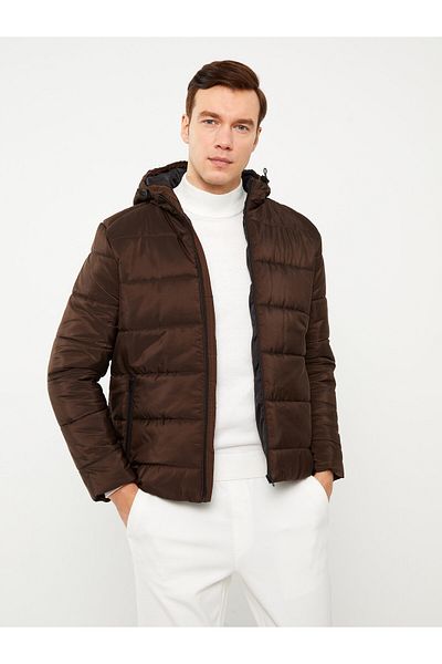 LC Waikiki Pánská bunda Puffer s kapucí – standardní střih