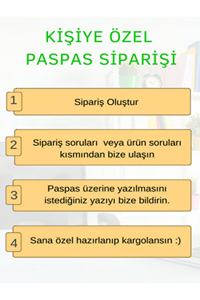Pazarova Kişiye Özel Üretim Güler Ailesine Hoş Geldiniz Yazılı Kapı Önü Paspası