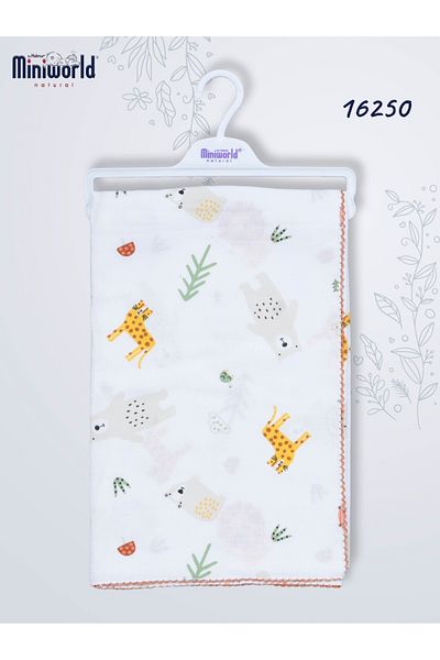 Miniworld Muslin Baby Blanket 80x90 cm