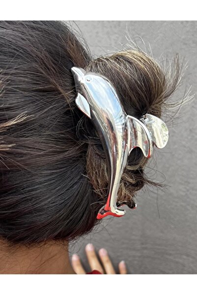 NİLZ Silver Color Dolphin Latch Clasp