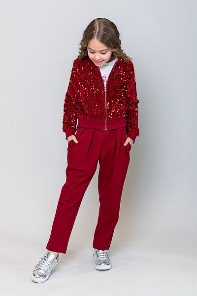 incity Girl's Slouchy Trousers with Elastic Waist