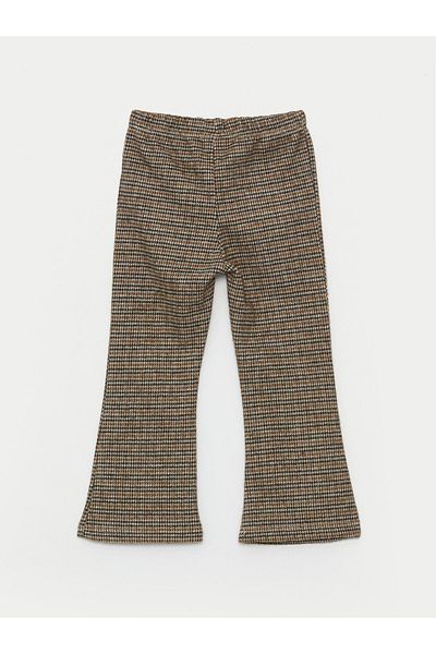 LC Waikiki Dětské dívčí punčochy LCW s elastickým pasem se vzorem Houndstooth