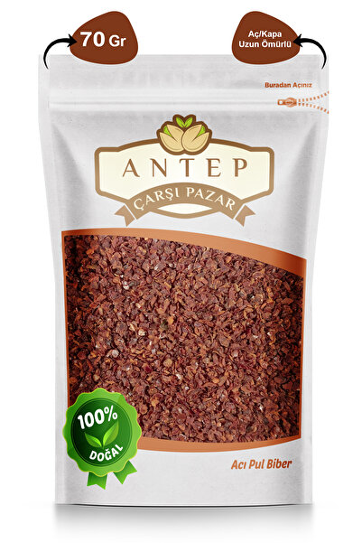 Antep Çarşı Pazar Pul Biber Acı | 70 Gr.