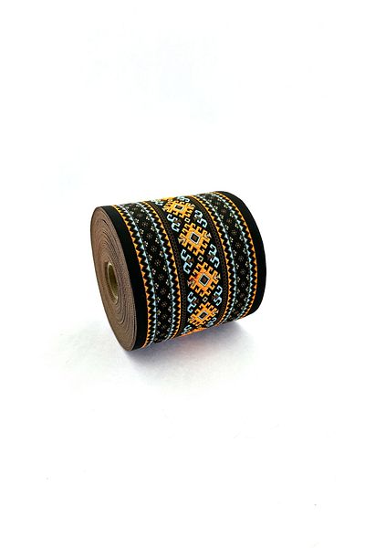 FANTASTIC KURDELE Κορδέλα με έθνικ μοτίβο υφαντό (ΠΛΑΤΟΣ 10CM - ΜΗΚΟΣ 10MT)