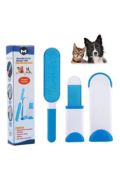 Evgereçlerim Blue 2-Piece Pet Hair Dust Collector and Cleaner Brush Set