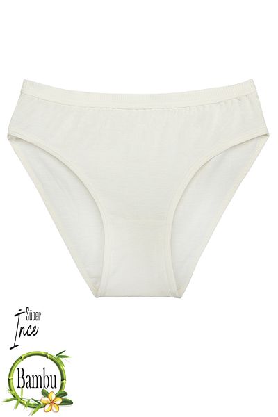 Humaone Συσκευασία με 4 μαλακά εσώρουχα Bamboo Super Thin Ecru Bm-t3