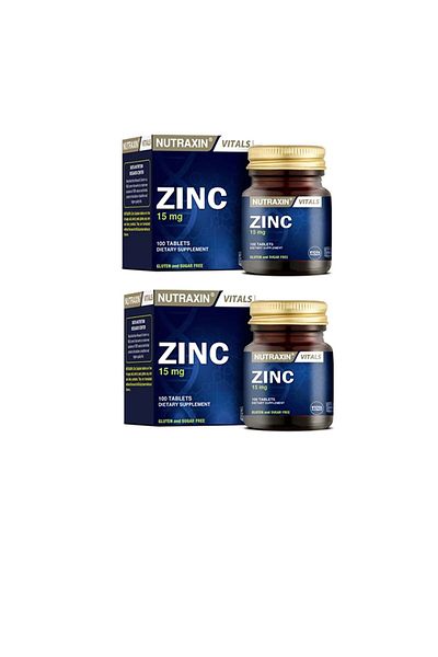Nutraxin Zinc 15 Mg - 100 Tablets 2 Pack