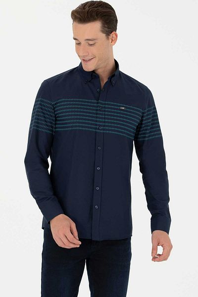 U.S. Polo Assn. БАЗА. Polo Assn. Мъжка риза 50272106-VR033