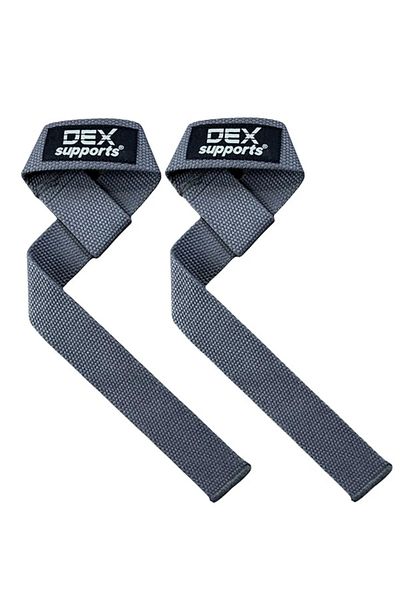 Dex Supports Lasting Energy Weight Lifting Strap Fitness Strapcrossfit Athlete Strap Lifting Straps Pack of 2 Gray