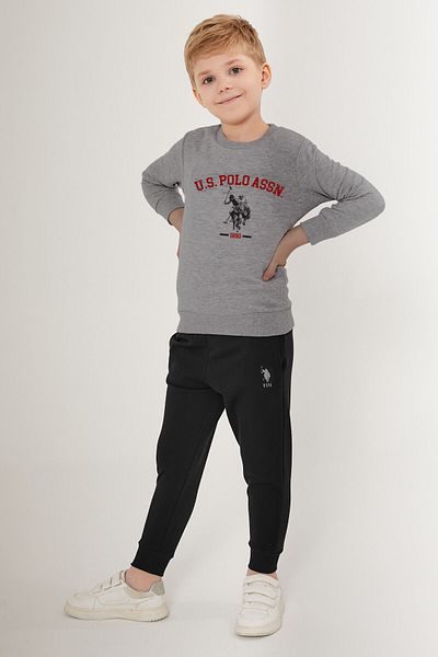 U.S. Polo Assn. U.S. Polo Asnn Boy's Anthracite Pajama Set