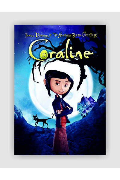 fırsatlar diyarı Coraline Anime Film Duvar Posteri - Kalın Kağıt - Çerçevesiz