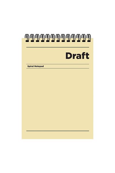 KESKİN COLOR Lightweight Paper Cardboard Cover Checkered Draft Notepad