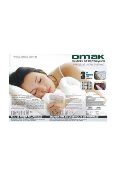 OMAK Elektrikli Battaniye Çift Kişilik 120x150 Cm 2 Yıl Garantili