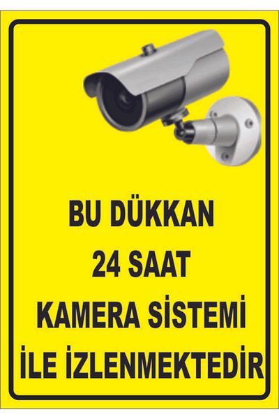 Gümüş Elektrik يتم مراقبة هذا المتجر على مدار الساعة طوال أيام الأسبوع باستخدام نظام الكاميرا 3 مم علامة تحذير ديكوتا 25 × 35 سم