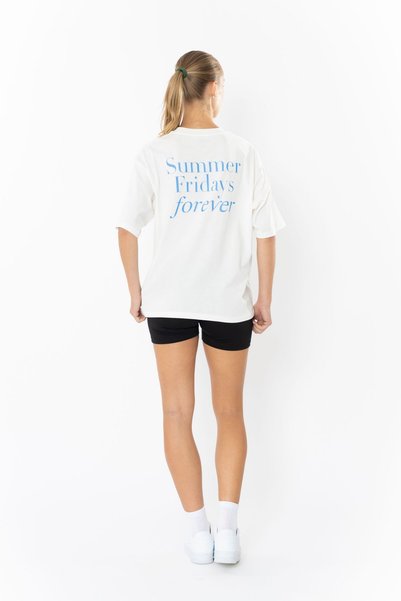 Coredra Forever Oversize T-Shirt Women - Ecru