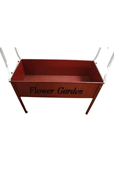 T.Concept Decorative Metal Flower Pot with Wooden Shelf - Garden Decor 205*72