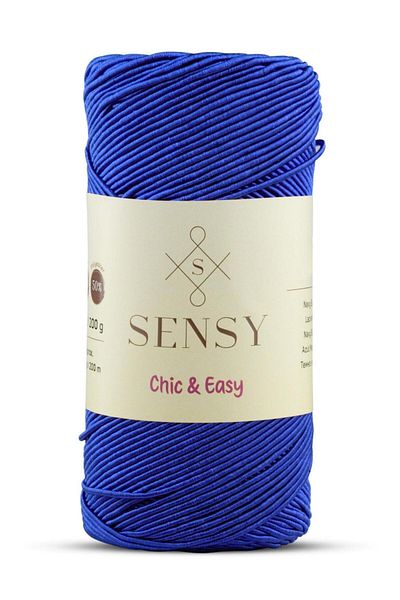 SENSY Premium Chic&Easy 200 gr Sârmă cerată Sârmă Slim Supra Sârmă Bag Sârmă Supla Sârmă Pase Sârmă Saks Albastru