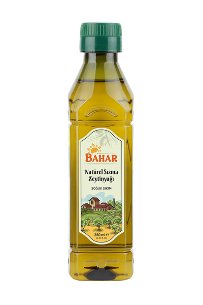 Natürel Sızma Zeytinyağı 250 ml Pet Şişe - Soğuk Sıkım - %100 Doğal