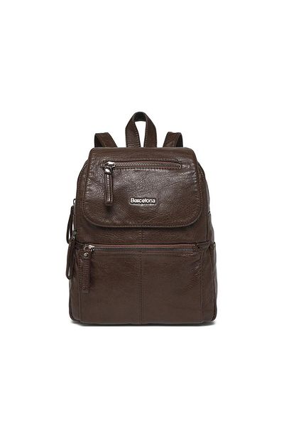 BARCELONA 21K Wash Leather Medium Size Women's Backpack 21-K Barcelona 1675