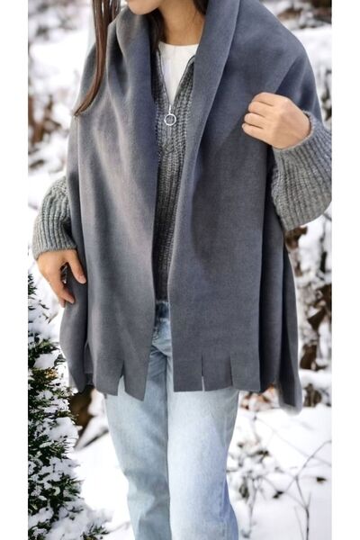 Trenderrs Women's Winter Tassel Fleece Shawl